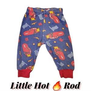 Vtg 2014 PJ Bottoms Pants Lightning McQueen Cars Disney Infant 12 Mo